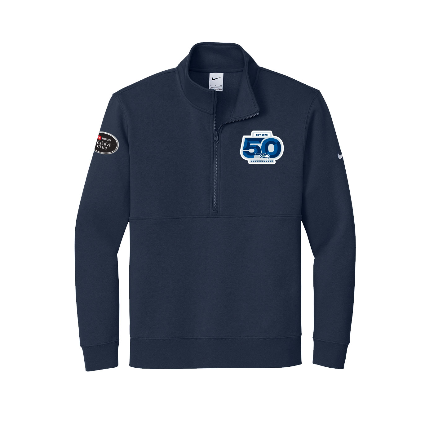 Seattle Seahawks Nike Club Fleece ½ Zip TRC Navy