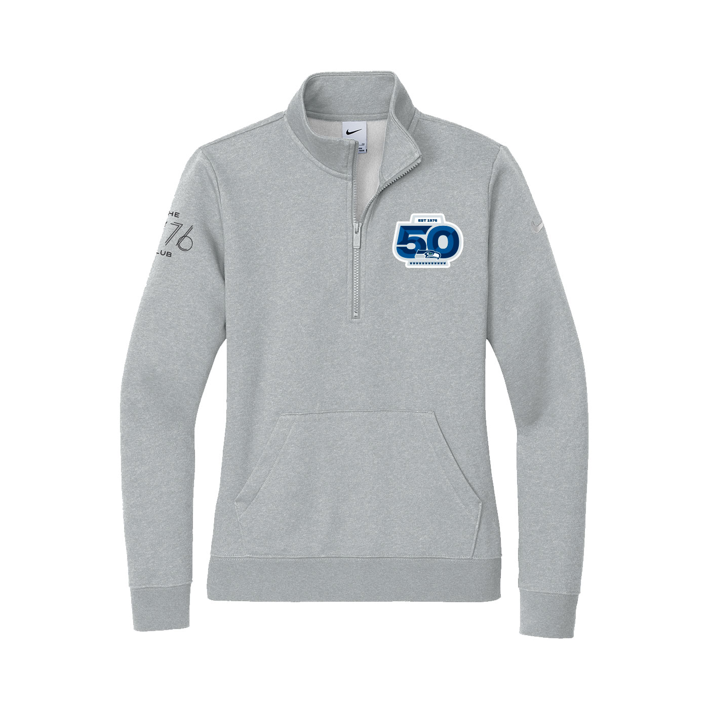 Seattle Seahawks Nike Club Fleece ½ Zip 1976 Dark Grey