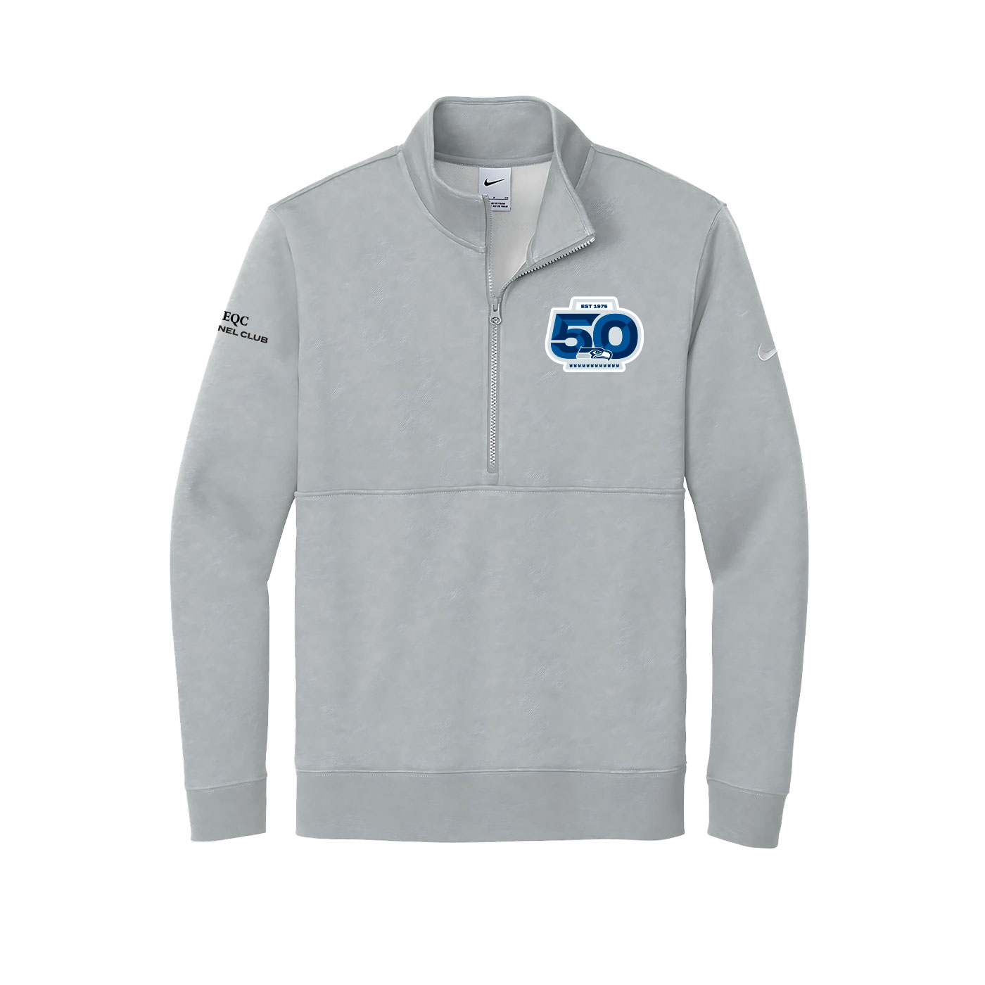 Seattle Seahawks Nike Club Fleece ½ Zip EQC Dark Grey